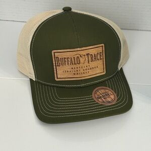 Buffalo Trace Bourbon Whiskey Inspired Snapback Hat Green New - Gifts For Him
